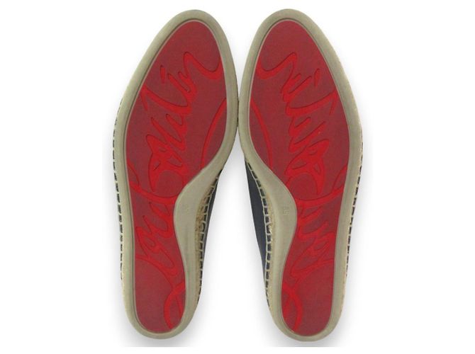 Espadrillas Piane Spike Studs Christian Louboutin Blu - vista 6