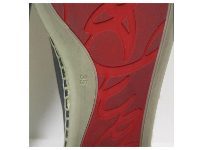 Espadrillas Piane Spike Studs Christian Louboutin Blu - vista 8