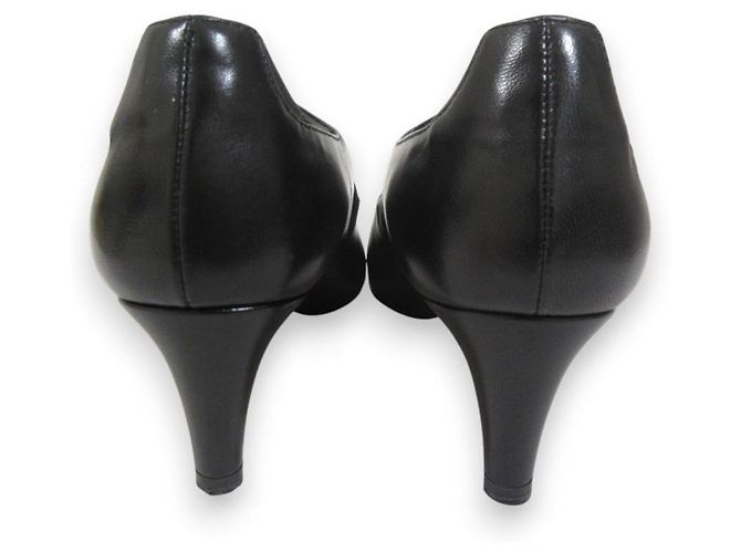 Prada Crossband Leder Pumps Schwarz - Ansicht 5