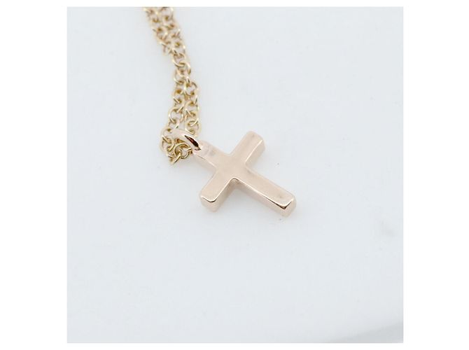 Tiffany & Co Collana Tiffany Metro Cross Au750 Rosa - vista 5
