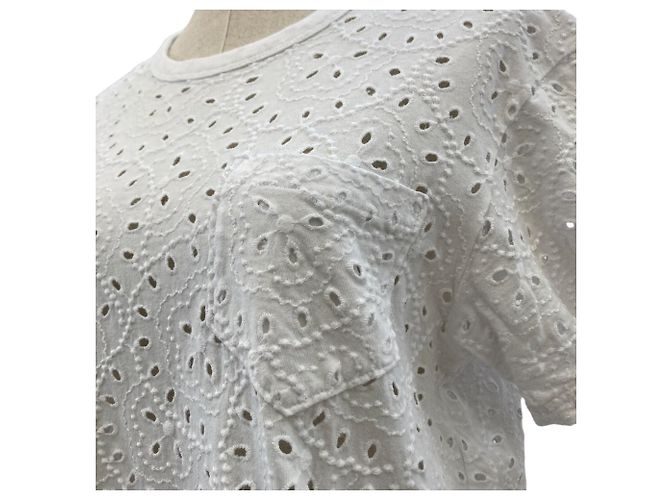 Camiseta de algodón con bordado y corte de Polo Ralph Lauren Blanco - vista 4