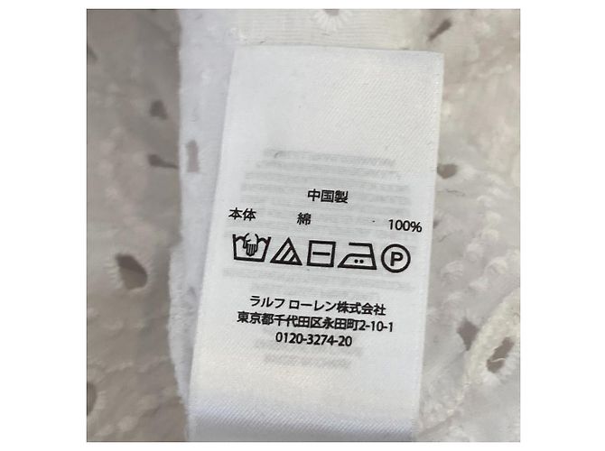 Camiseta de algodón con bordado y corte de Polo Ralph Lauren Blanco - vista 8