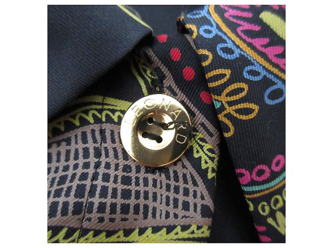 Autre Marque Camisa de seda estampada LEONARD Multicolor - vista 12