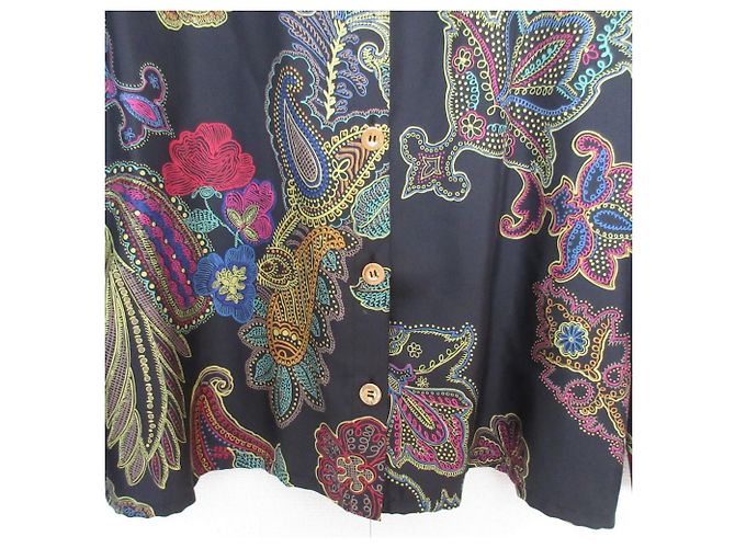 Autre Marque Camisa de seda estampada LEONARD Multicolor - vista 7