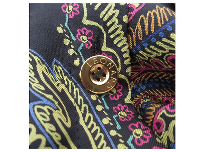 Autre Marque Camisa de seda estampada LEONARD Multicolor - vista 8