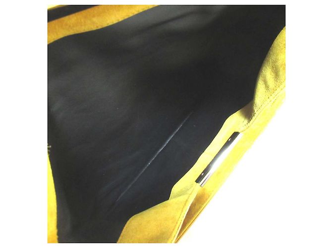 Borsa a spalla 2 in 1 in pelle scamosciata Roger Vivier Giallo Senape - vista 11