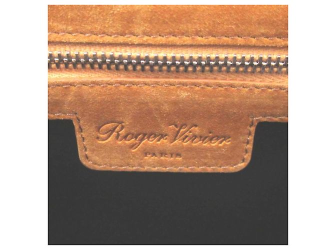 Borsa a spalla 2 in 1 in pelle scamosciata Roger Vivier Giallo Senape - vista 13