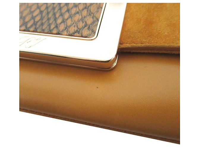 Borsa a spalla 2 in 1 in pelle scamosciata Roger Vivier Giallo Senape - vista 6