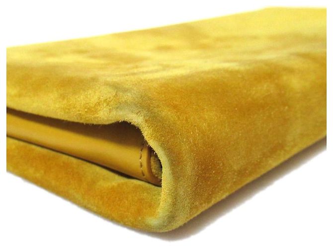 Borsa a spalla 2 in 1 in pelle scamosciata Roger Vivier Giallo Senape - vista 7