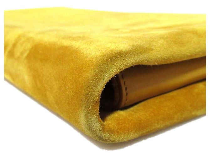 Borsa a spalla 2 in 1 in pelle scamosciata Roger Vivier Giallo Senape - vista 8