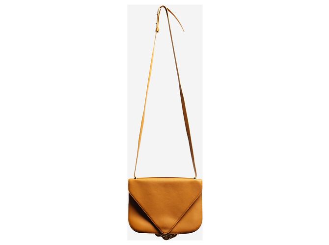 Bottega Veneta Borsa a tracolla gialla a forma di busta - vista 3