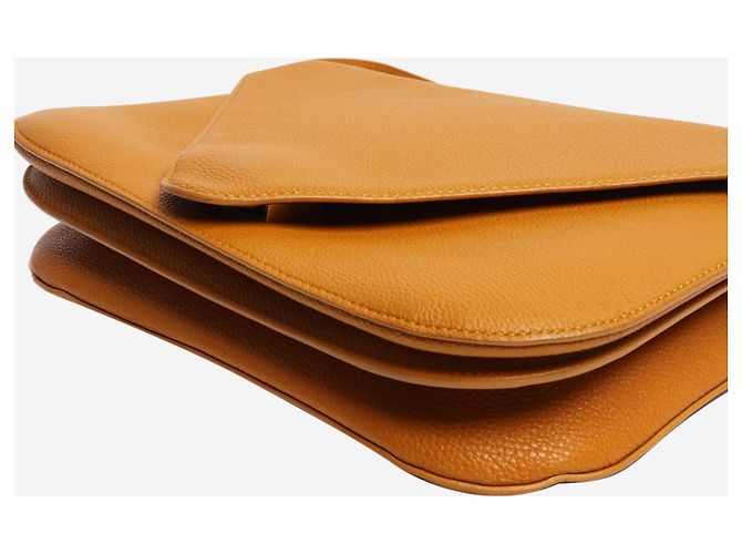 Bottega Veneta Borsa a tracolla gialla a forma di busta - vista 5