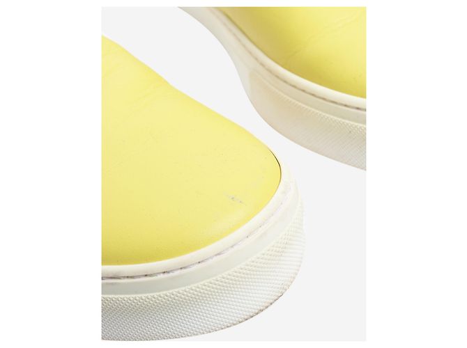 Céline Gelbe Leder-Slipper - Größe EU 38 (UK 5) - Ansicht 5