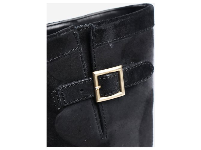 Jimmy Choo Black distressed effect suede boots - size EU 39 (UK 6) - view 3