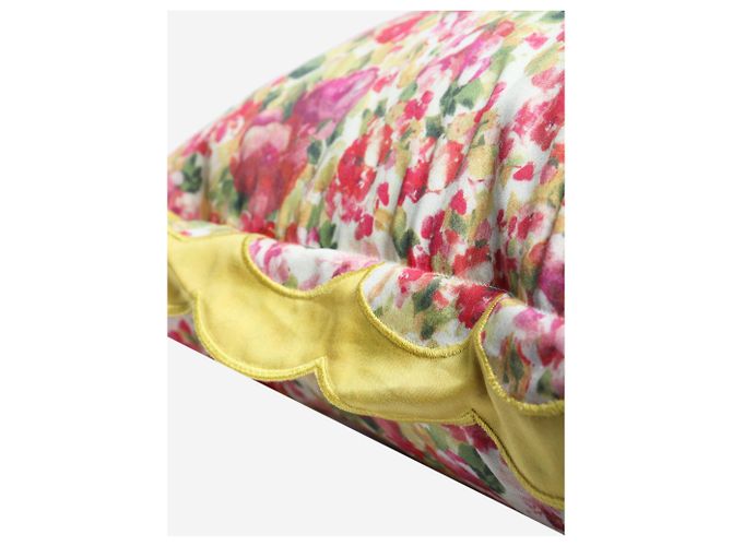 Autre Marque Pink floral cushion - view 3