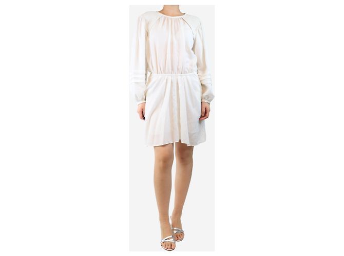 Isabel Marant Etoile Mini-Kleid aus Elfenbein-Crêpe - Größe UK 10 - Ansicht 3