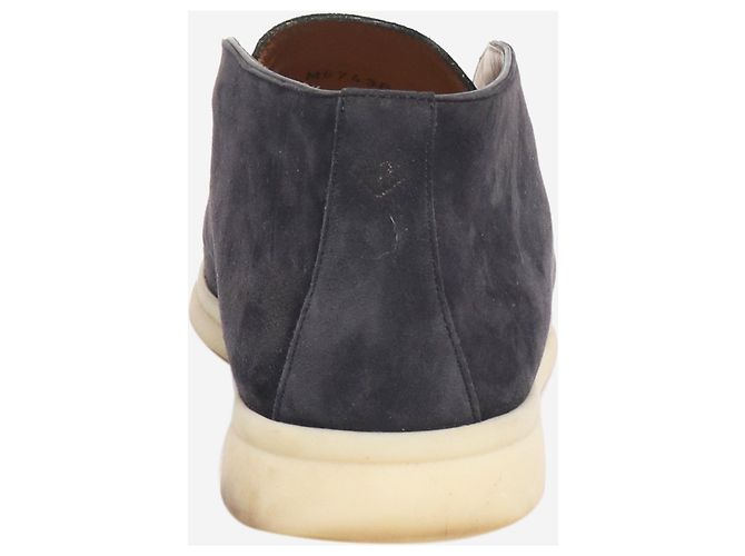 Loro Piana Dunkelblaue Wildleder-Schuhe Open Walk - Größe EU 41 - Ansicht 3