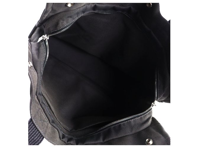 Hermès Hermes Air Line MM Graue Canvas Tote Bag Braun - Ansicht 9
