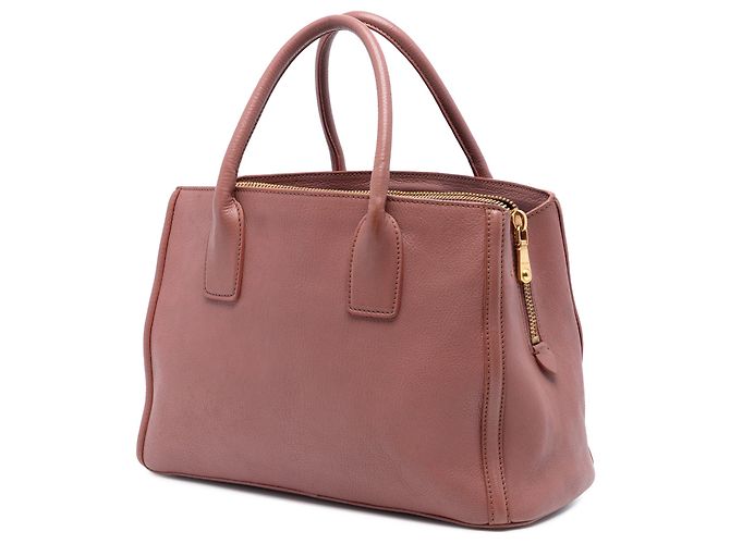 Miu Miu Tote Madras de Couro Marrom - vista 2