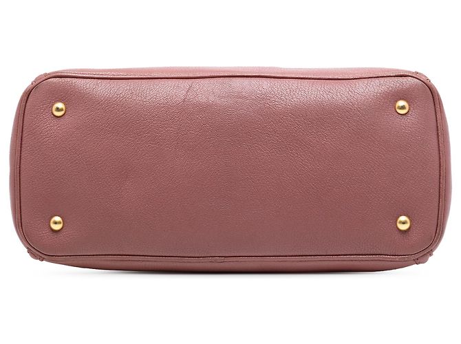 Miu Miu Tote Madras de Couro Marrom - vista 3