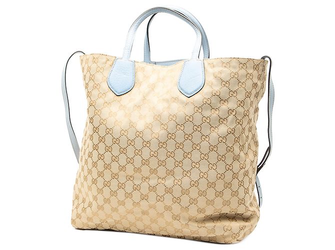 Gucci Braune GG Canvas Wendetasche Beige - Ansicht 2
