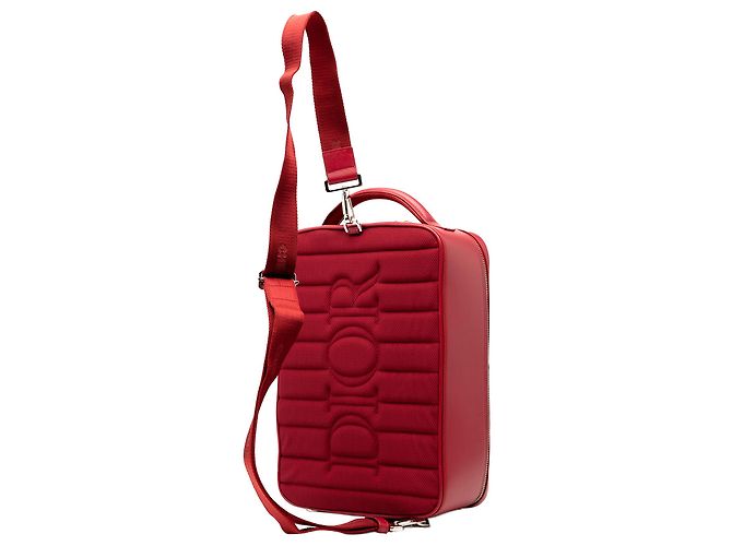 Custodia per scarpe Galaxy World Tour in pelle di vitello perforata Dior Oblique Rossa Rosso - vista 2