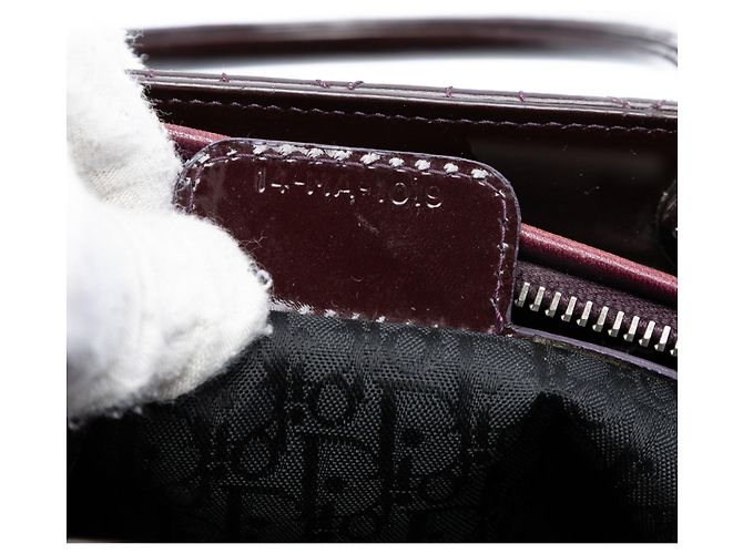 Dior Lila Mittel Patent Cannage Lady Dior - Ansicht 5