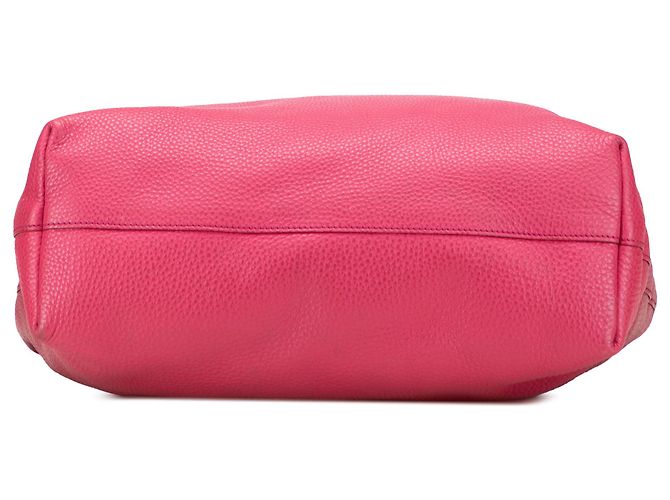 Borsa tote aperta e convertibile in vitello daino rosa Prada - vista 3