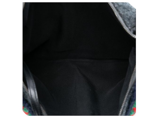Girl Borsa ragazza Chanel in lana e agnello trapuntato grigio Marrone - vista 4