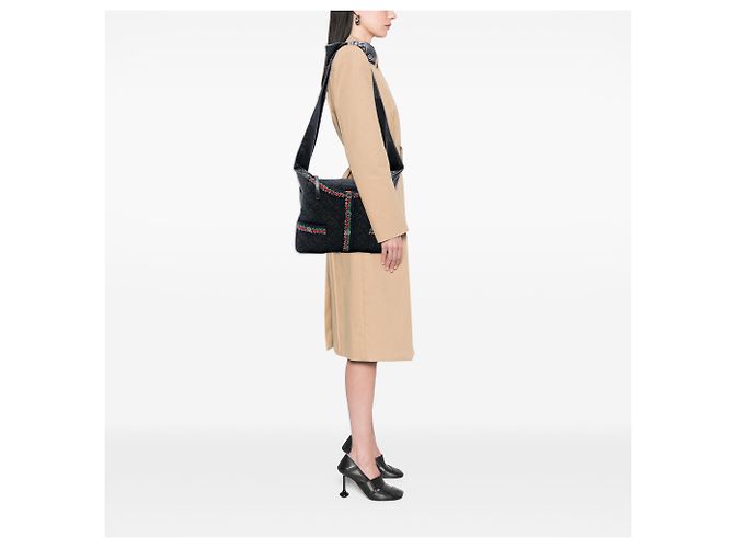 Girl Borsa ragazza Chanel in lana e agnello trapuntato grigio Marrone - vista 7