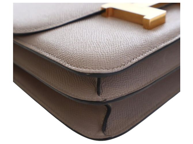 Hermès Constance 24 aus braunem Epsom Taupe - Ansicht 13