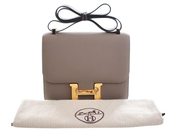 Hermès Constance 24 aus braunem Epsom Taupe - Ansicht 15