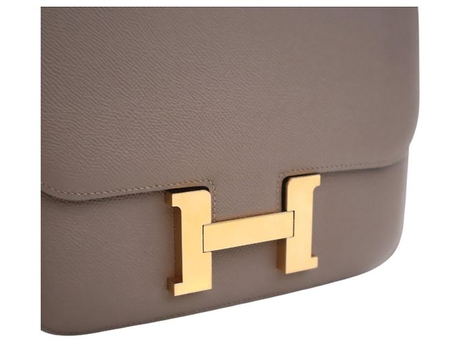 Hermès Constance 24 aus braunem Epsom Taupe - Ansicht 9