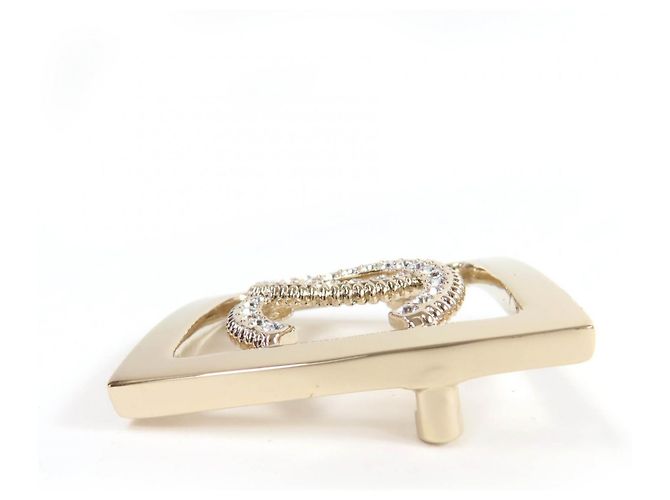 Spilla in strass Coco Mark A23P di CHANEL D'oro - vista 3