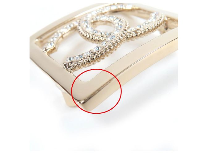 Spilla in strass Coco Mark A23P di CHANEL D'oro - vista 8