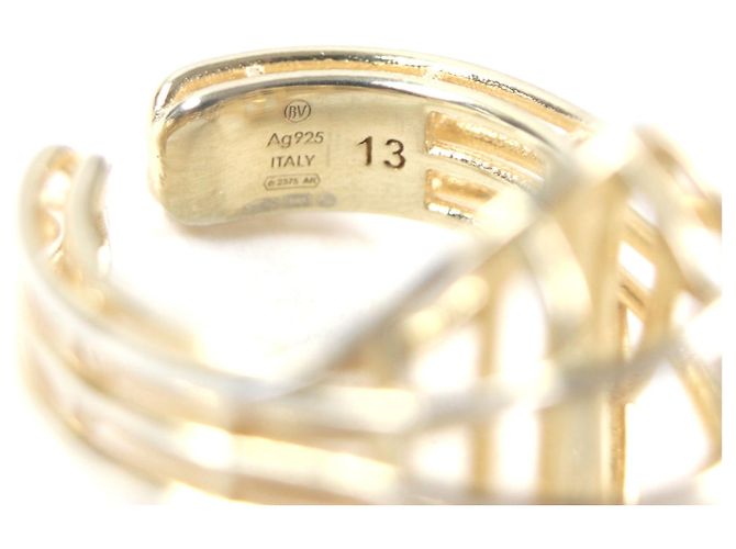 Anello in Filo 3D Bottega Veneta in Argento - vista 7