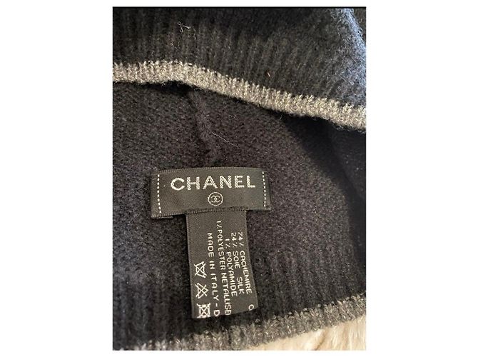 Chanel Kaschmir Mütze schwarz - Ansicht 3