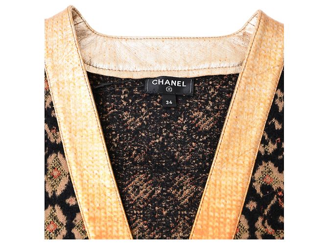 Timeless Chanel Strickmuster Tweed-Cardigan aus mehrfarbiger Wolle Mehrfarben - Ansicht 4
