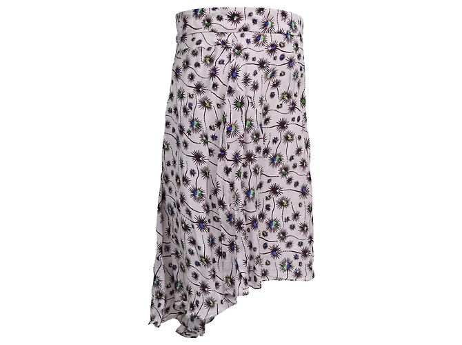 Gonna Mini Selena Isabel Marant in Viscosa Multicolore - vista 2