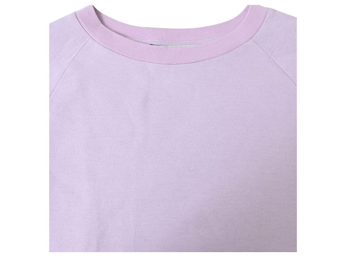 Stella Mc Cartney Stella McCartney Sweatshirt mit Rüsche aus pastelllila Baumwolle - Ansicht 4
