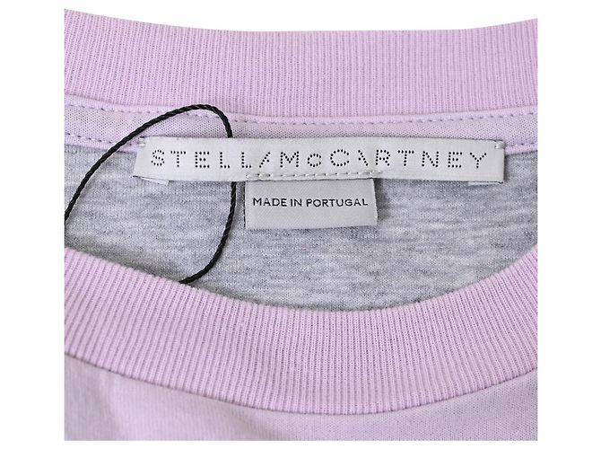 Stella Mc Cartney Stella McCartney Sweatshirt mit Rüsche aus pastelllila Baumwolle - Ansicht 5