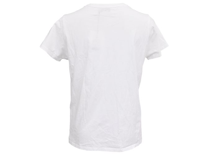 Camiseta de algodón blanco con estampado de calavera Alexander McQueen - vista 3