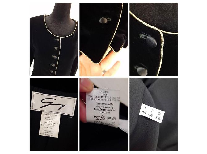 Genny schwarze Samtjacke - Ansicht 10