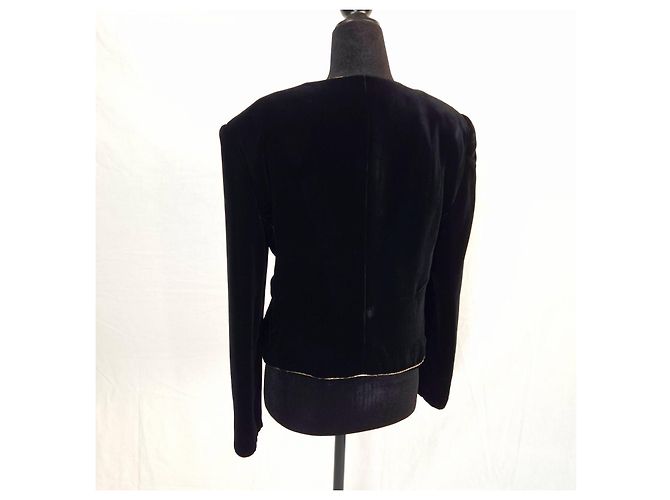 Genny schwarze Samtjacke - Ansicht 2