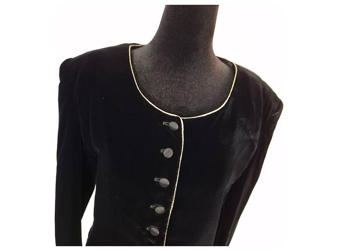 Genny schwarze Samtjacke - Ansicht 6