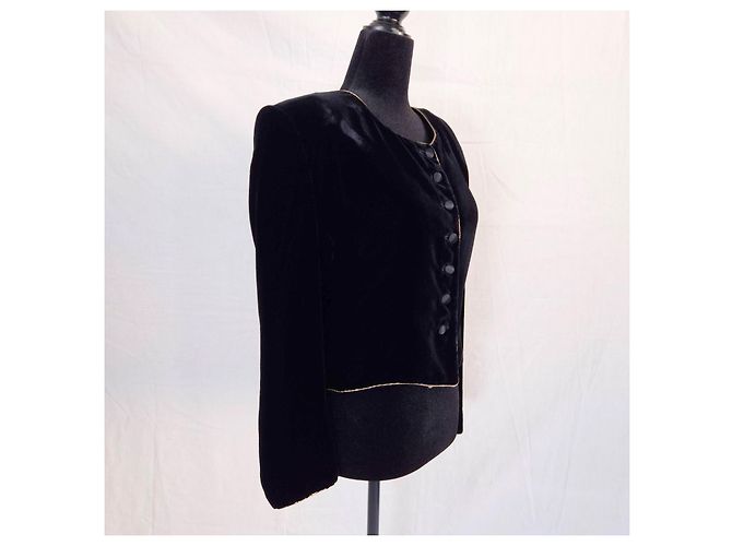 Genny schwarze Samtjacke - Ansicht 7