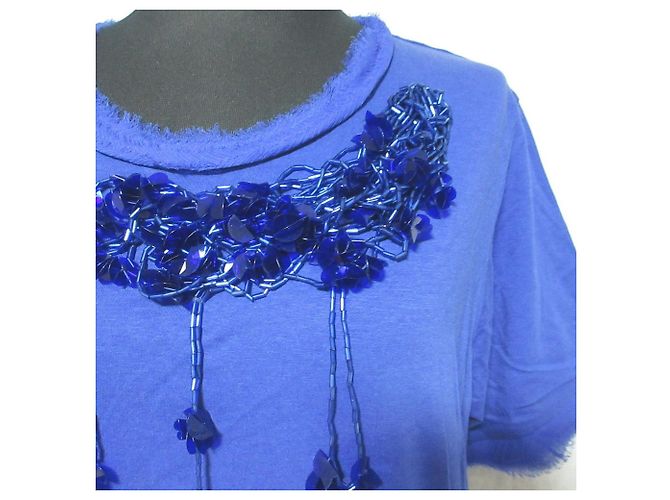 Top con flecos adornado de LANVIN Azul - vista 5
