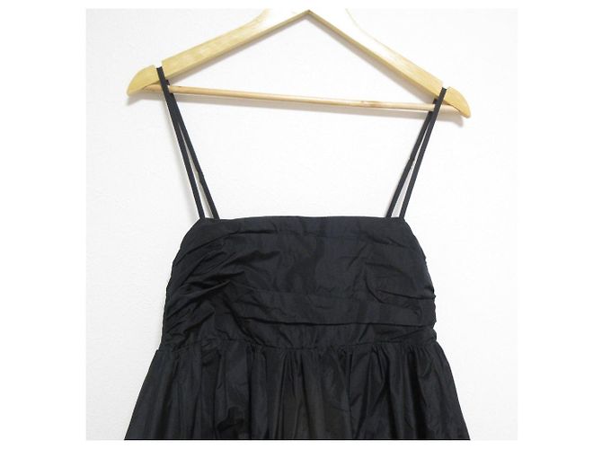 Autre Marque Vestido de Camisón de Satén Mate L'ESSAGE JOURNAL STANDARD Negro - vista 3