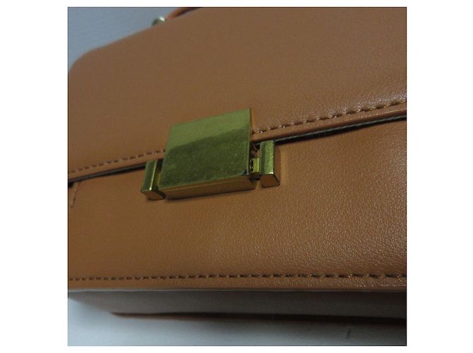 Autre Marque Borsa a Spalla con Patta Kabinett BOX Marrone Cammello - vista 11