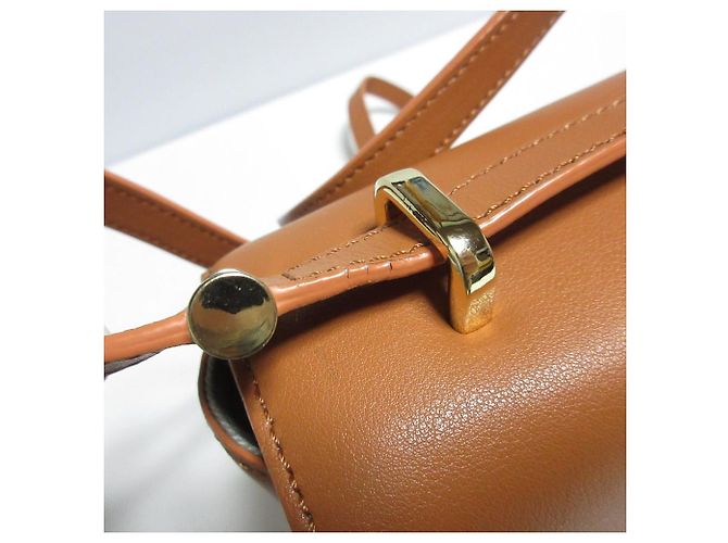 Autre Marque Borsa a Spalla con Patta Kabinett BOX Marrone Cammello - vista 16